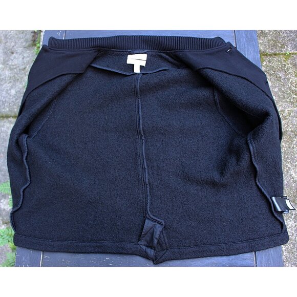 COS Boiled Wool Chore Jacket with Rib Knit Collar, Black, XL - Picture 9 of 9